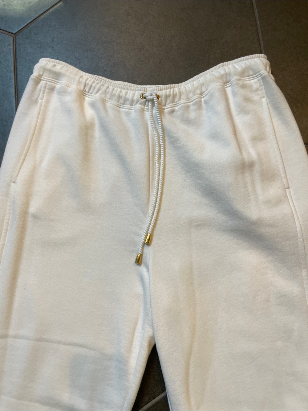 Escada Sport Women’s White Drawstring Jogger Pants L - Picture 2 of 8